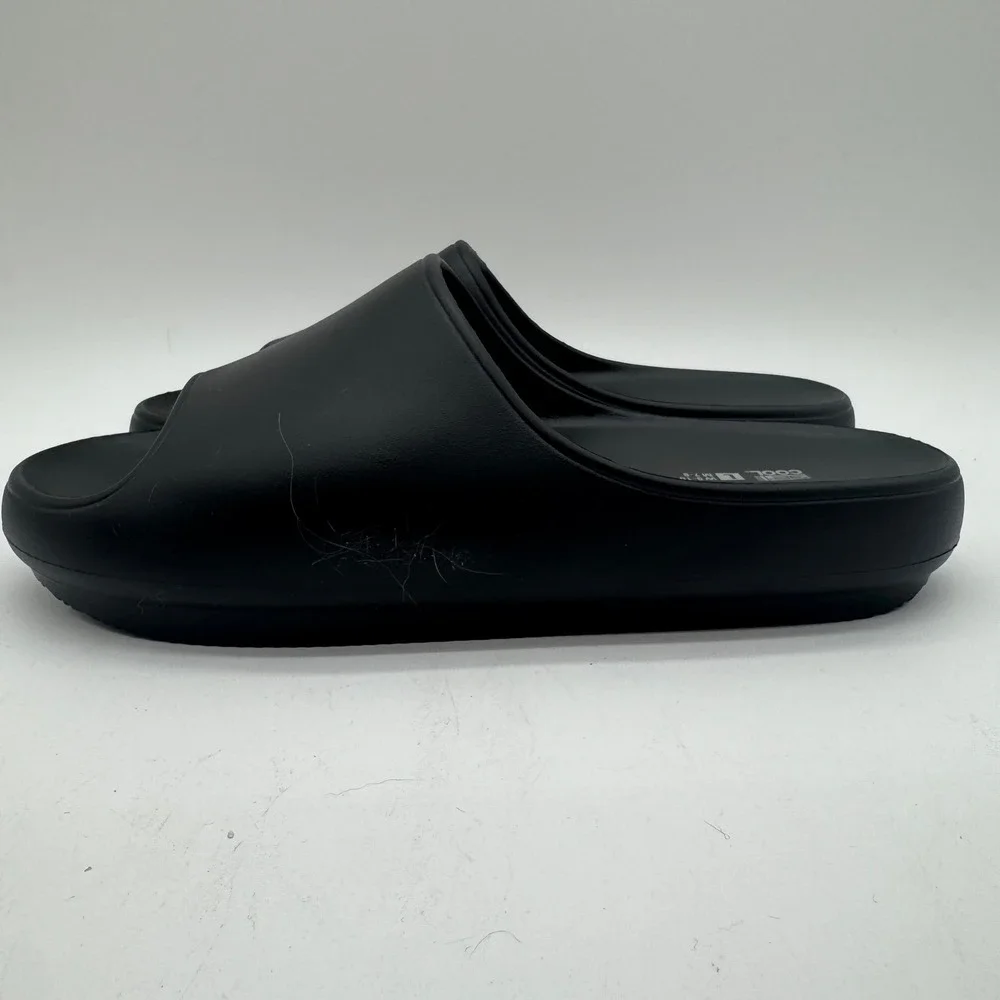 32 Degrees Cool Unisex Cushion Slides Black Slip On Sandals Size L W9-10 M7-8